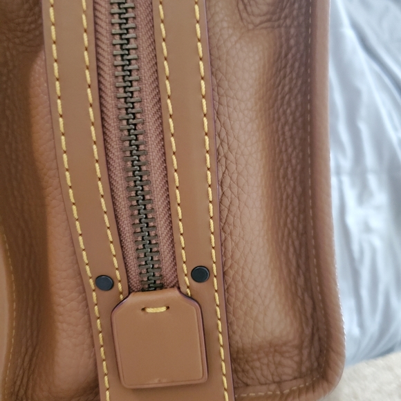 NWTs Gorgeous COACH ROGUE 25~ Rare Light Saddle Glvtn Pebble  Leather~ F54536 - Picture 10 of 12